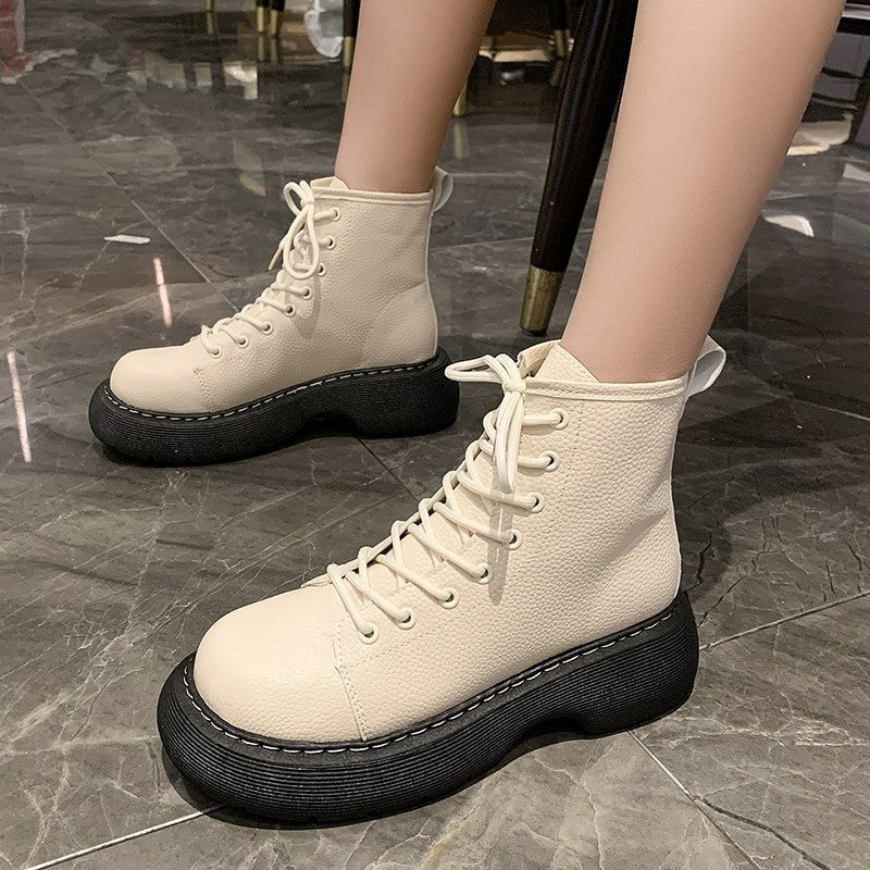 Bottes Femme à Lacets – Bottines Fines Élégantes et Mode | Chaussures Montantes Tendance – Image 6