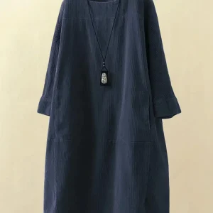 Robe Velours Côtelé | Style Bohème | Ample & Confortable