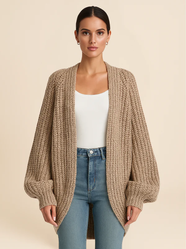 Cosy Maille | Women's Oversized Knitted Long Vest