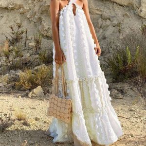 Robe Longue Texturée | Coton | Romantique & Aérienne