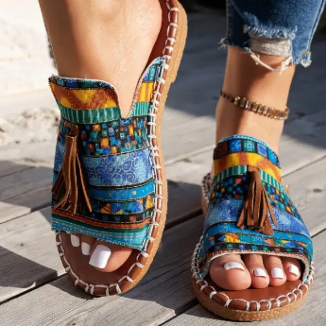 Bohemian Fringed Sandals | Casual and Colorful – Image 5