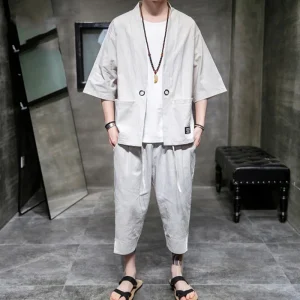 Ensemble Kimono Pantalon Japonais