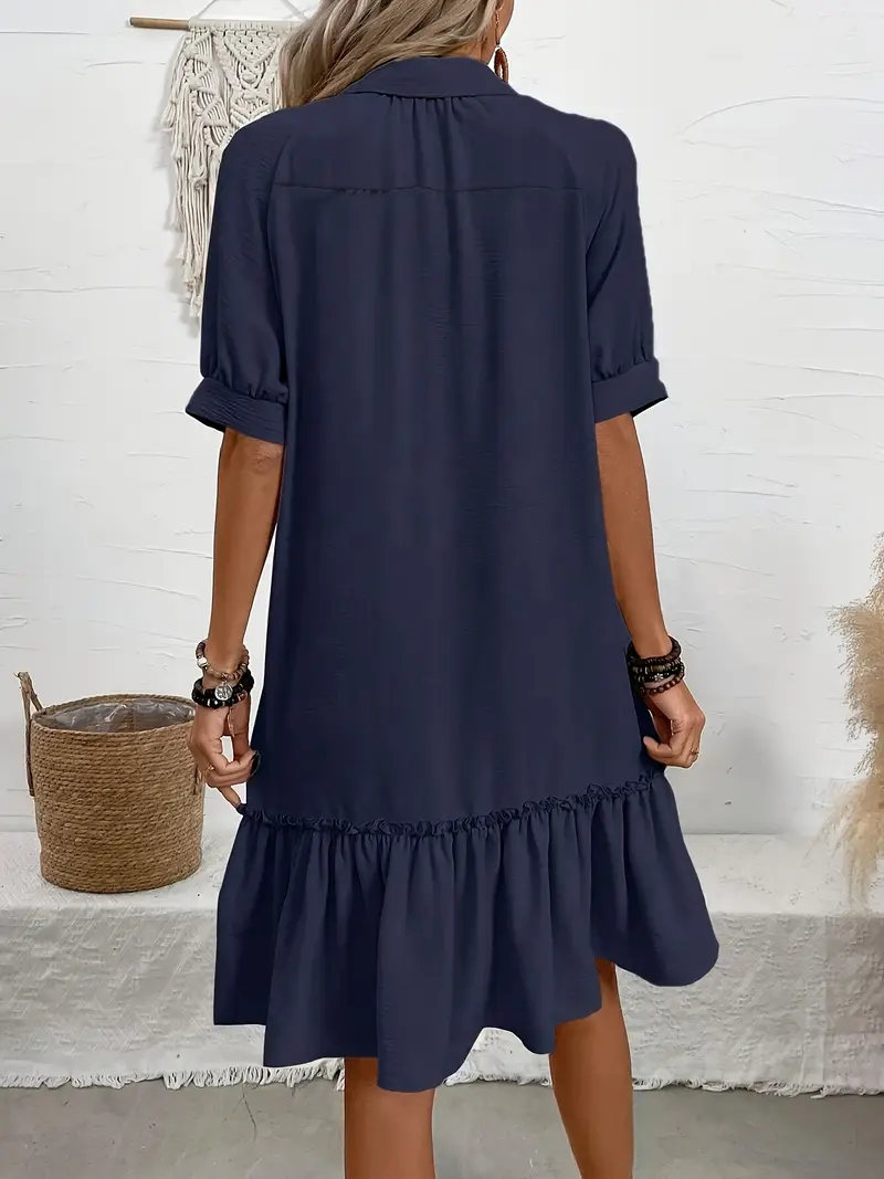 Elegant Button-down Shirt Dress | Casual and Chic – Image 8