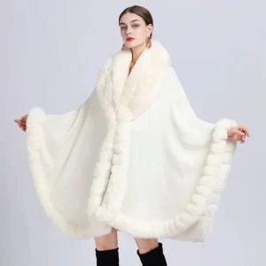 Isabella - Cape Élégante | Fausse Fourrure | Style Luxueux