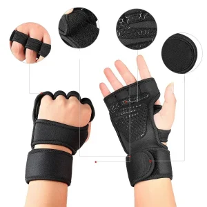 Gants Musculation avec Bandes Poignets