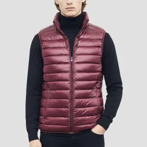 SHINYFIT – Doudoune sans manche brillante homme