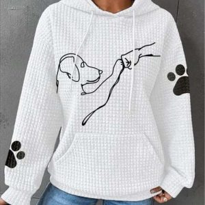 Complicité Unique | Sweat à Capuche avec Motif Chien