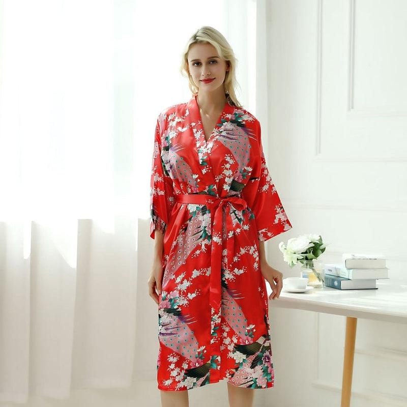 Robe Kimono Rouge – Image 2
