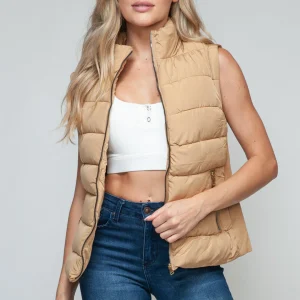 Sleeveless Quilted Vest | Lightweight and Sporty | Perfect for Mid-Season