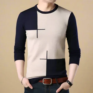 Adam - Pull Graphique | Moderne & Confortable | Tricot Doux