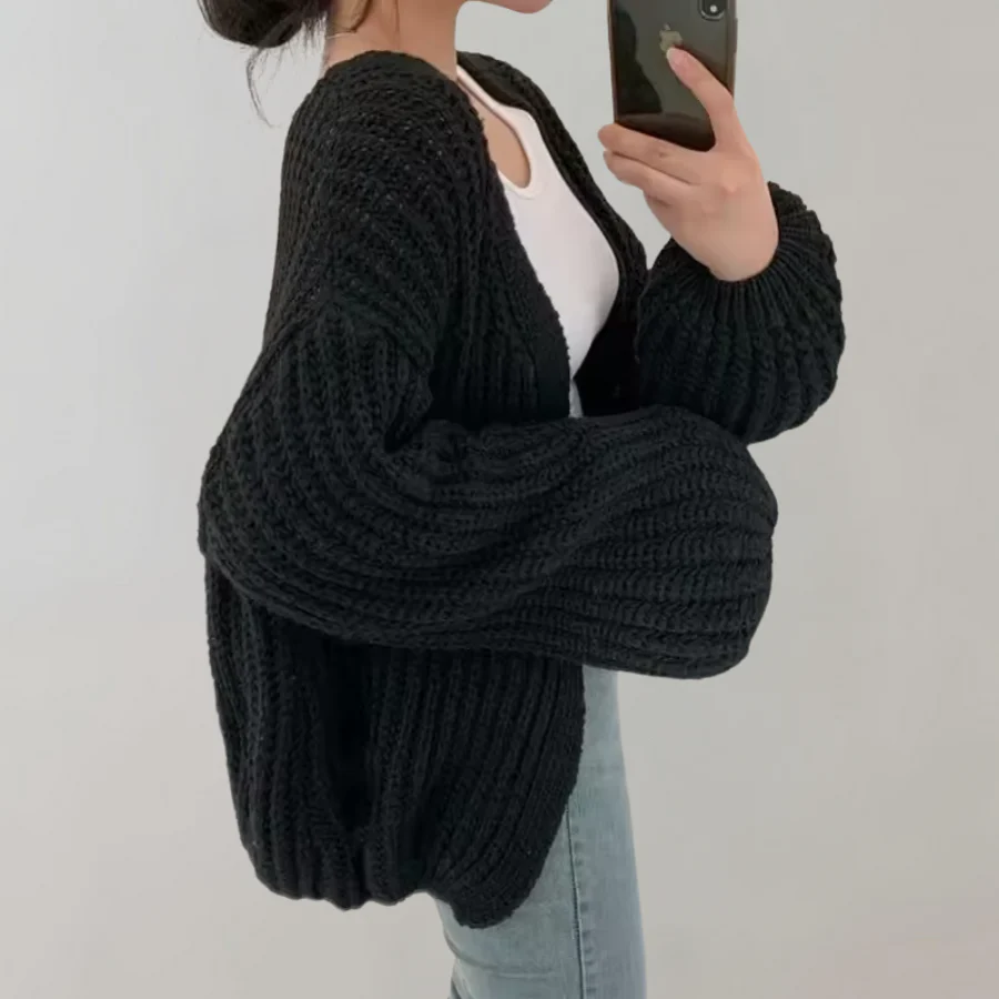 Cosy Maille | Women's Oversized Knitted Long Vest – Image 5
