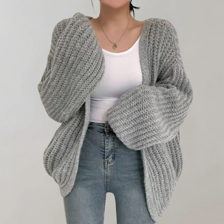 Cosy Maille | Women's Oversized Knitted Long Vest – Image 4