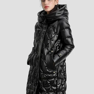 GALAXY – Doudoune matelassée brillante femme